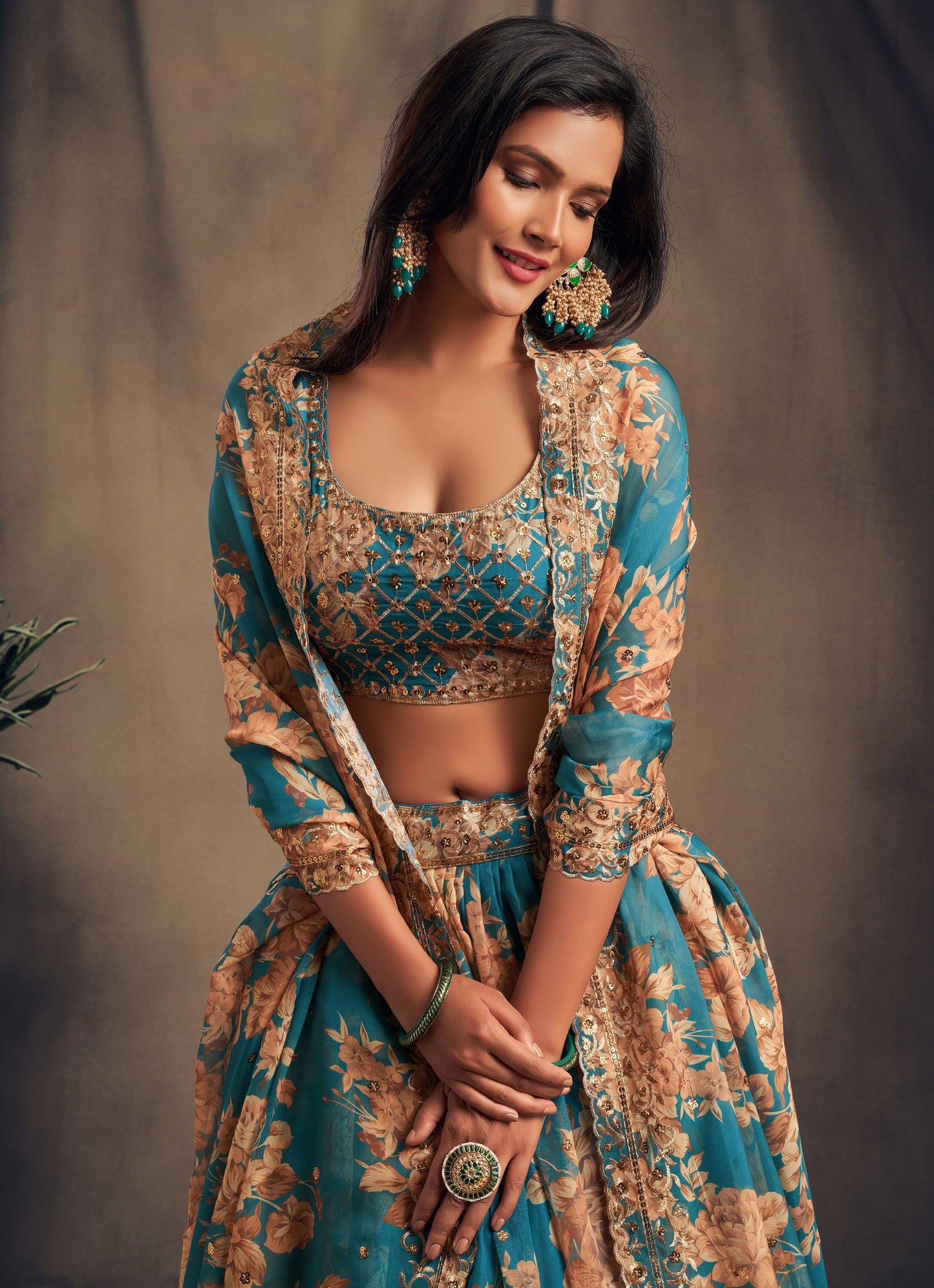 "Gorgeous lehengas for Indian events in the U.S." 