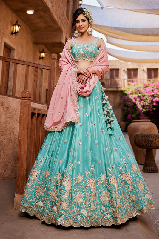 "Perfect lehengas for Diwali, Navratri, and more in the USA."