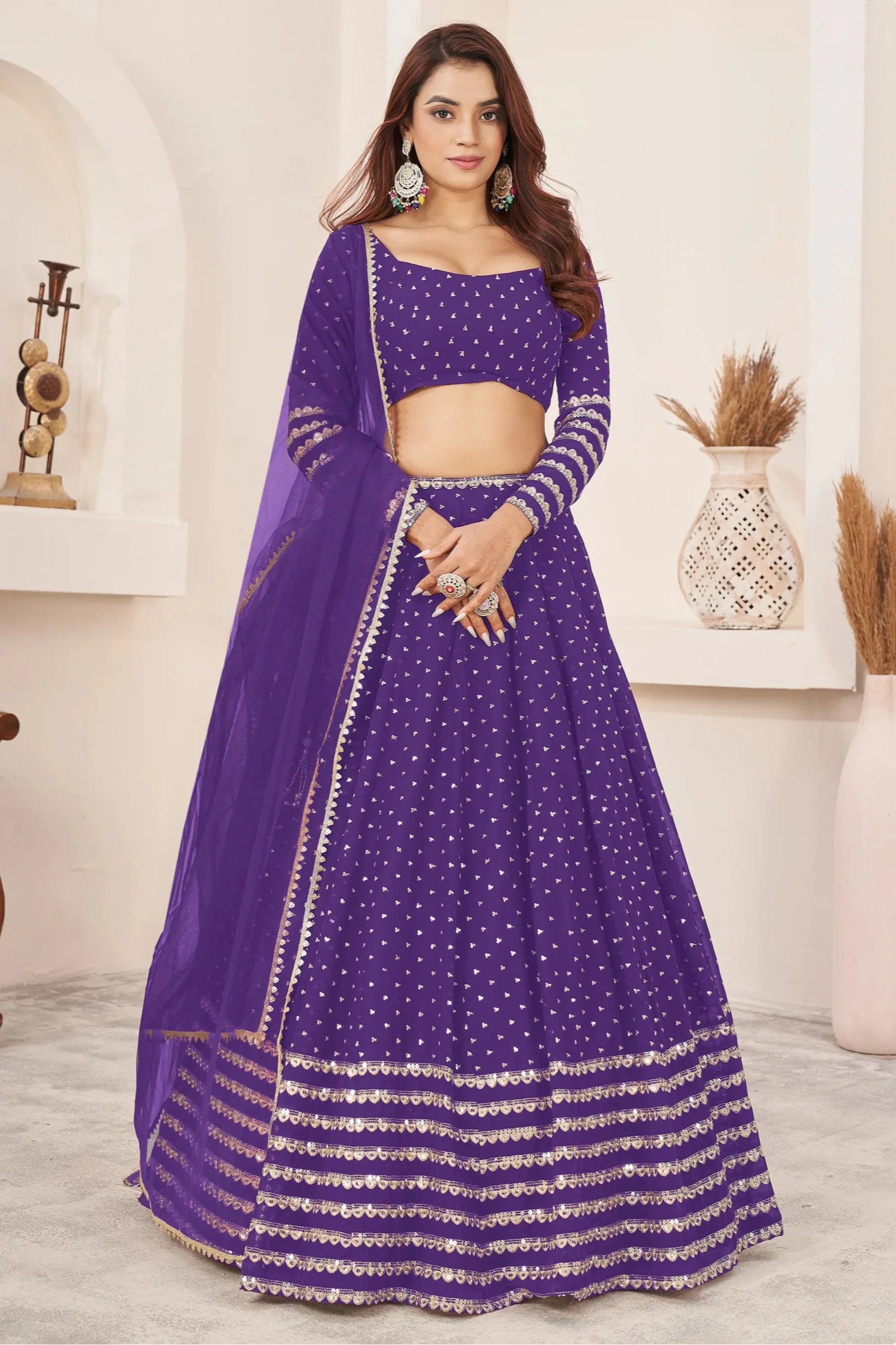 "Lehengas to light up any cultural event in the USA." 