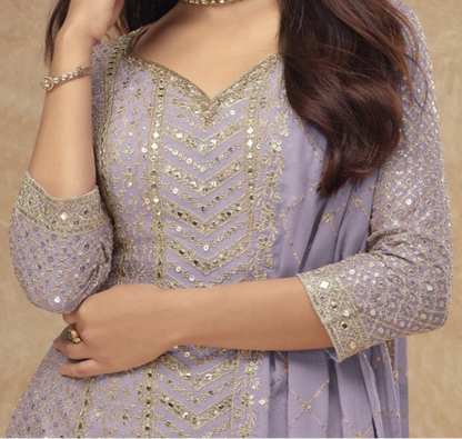 Traditional Shalwar Kameez - Heavy Embroidery Work Designer Suit for Indian Festivals