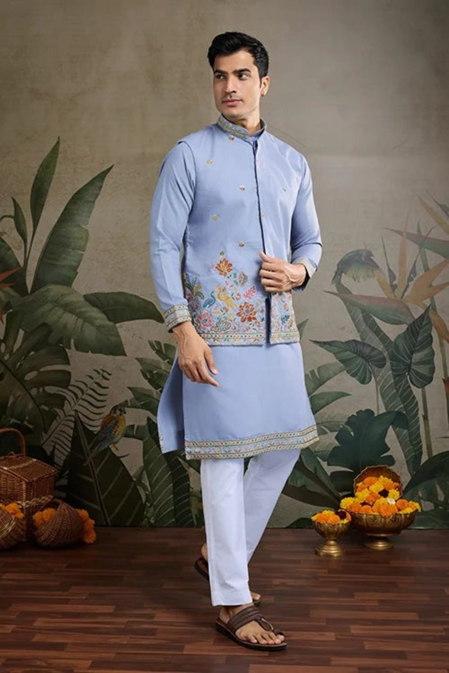 Sky Blue Kurta,Plus Size Available Express Delivery