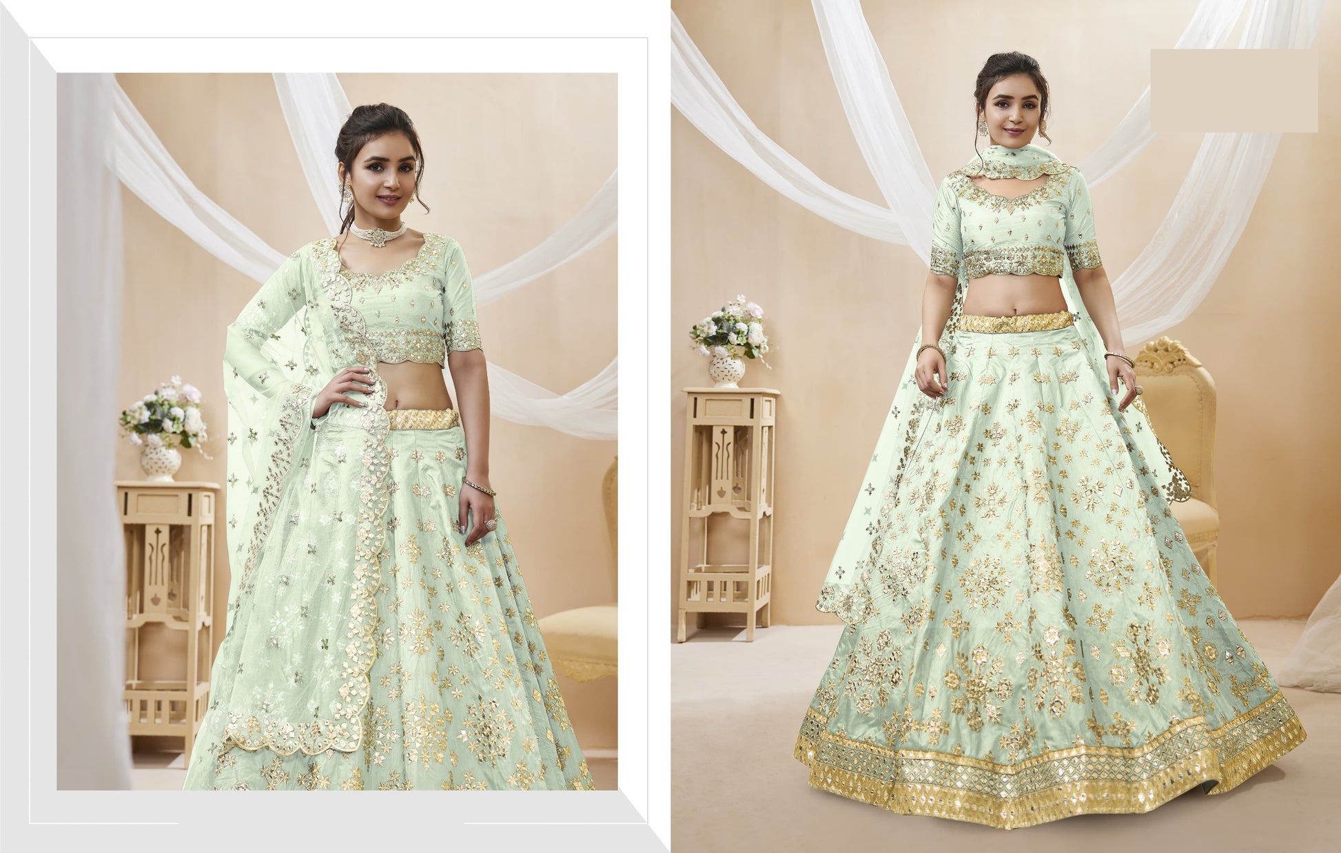 "Lehengas to light up any cultural event in the USA." 