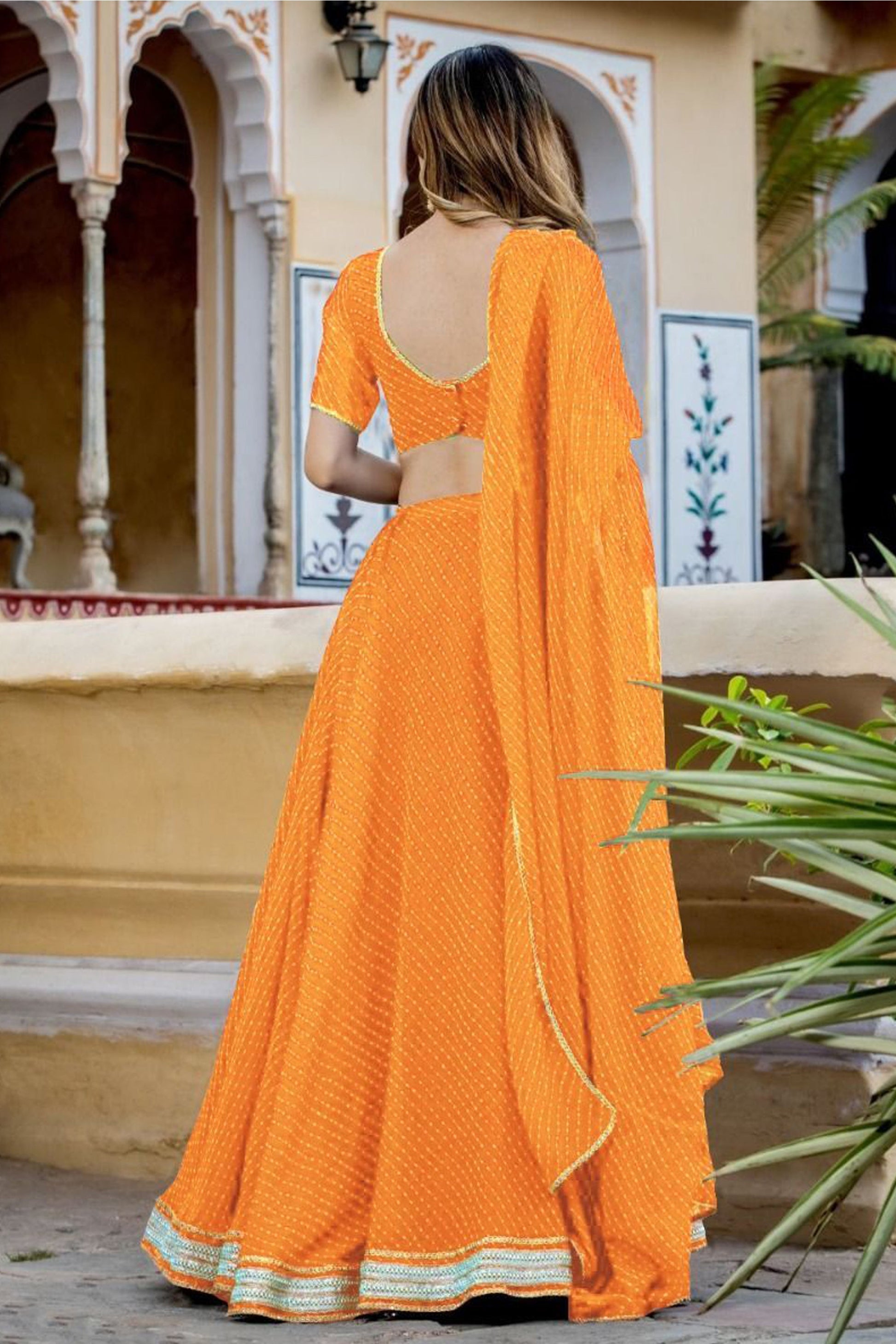 "Elegant lehengas for U.S.-based Indian celebrations." 