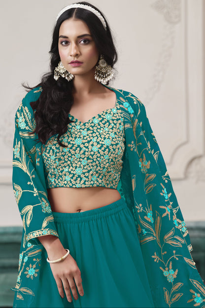 Indian Designer Wedding Function Palazzo Suit For Occasion