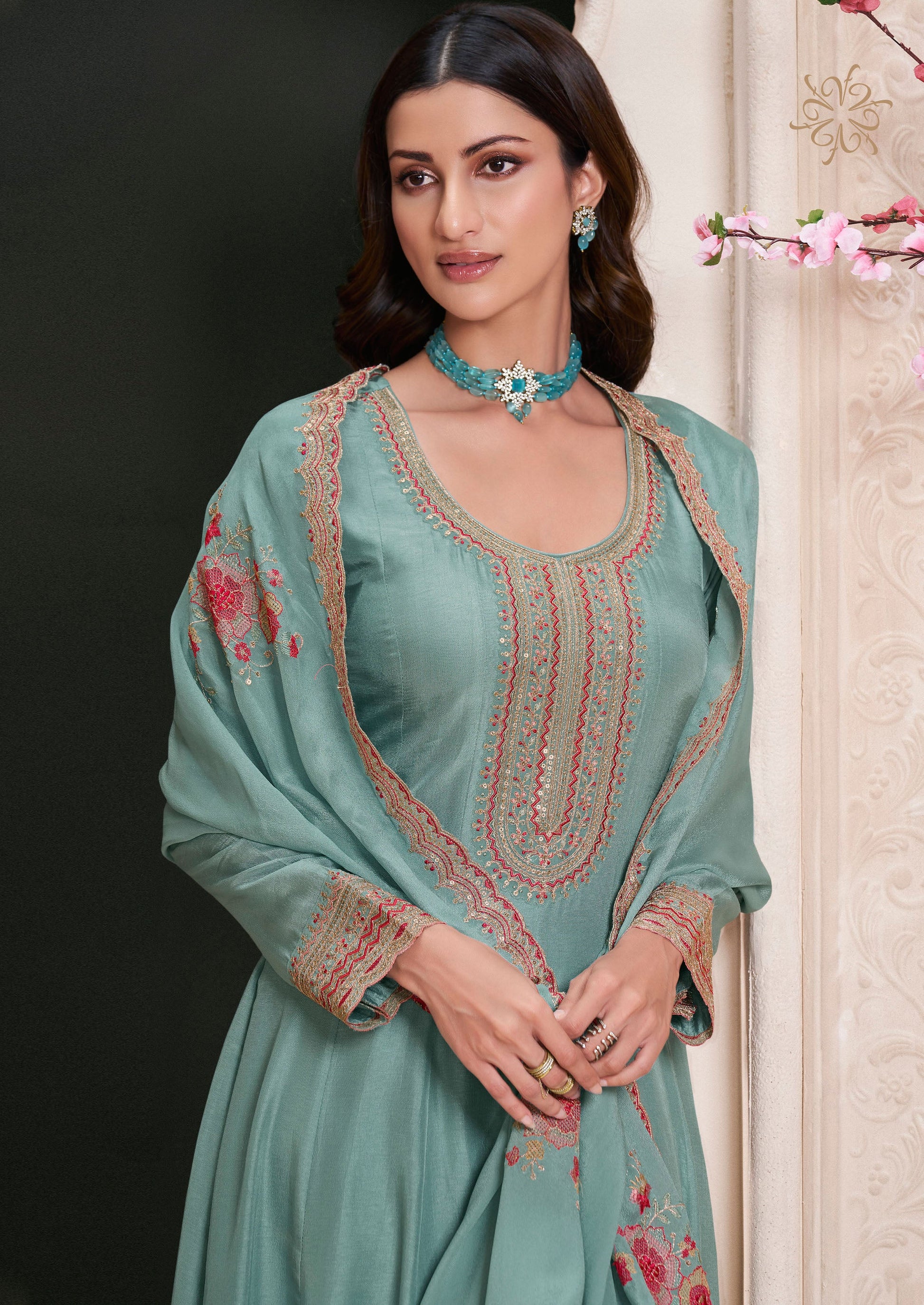 Anarkali Dress for Women Wedding Party Wear Dupatta Suit For UK Customer