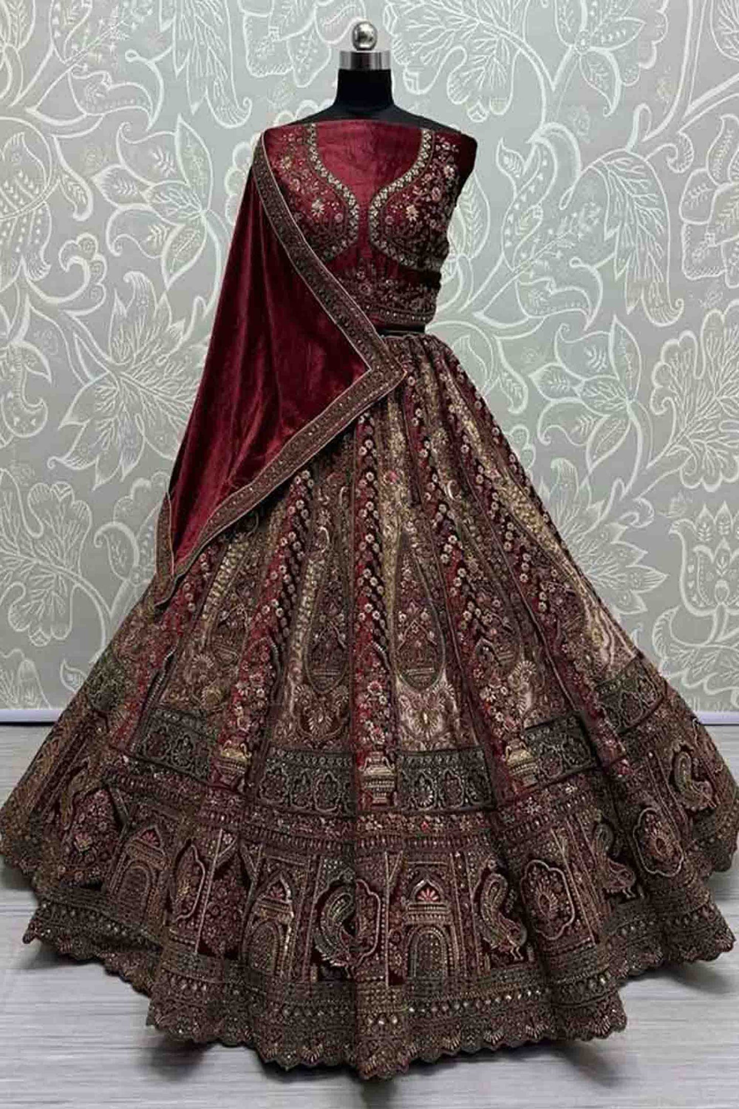 "Gorgeous lehengas for Indian events in the U.S."
