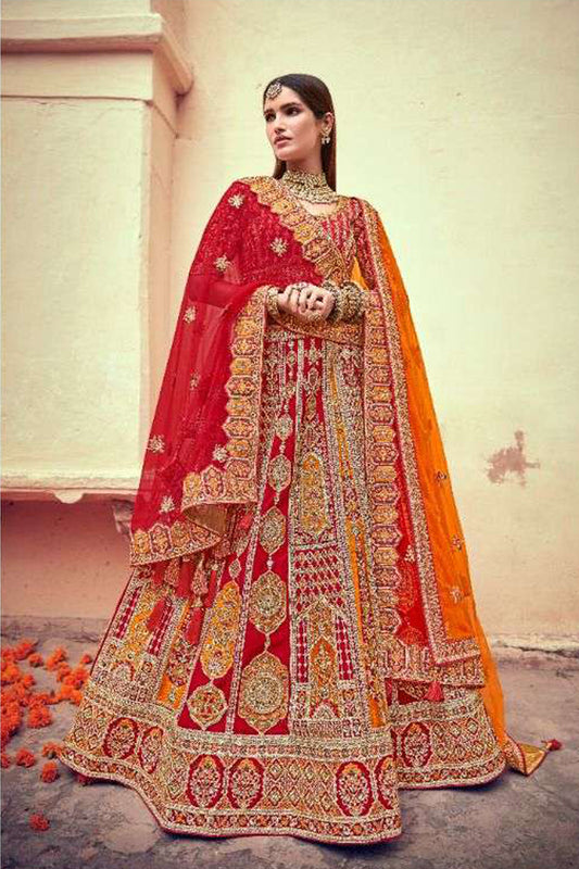 Celebrate love in a bridal lehenga that tells your unique story. 