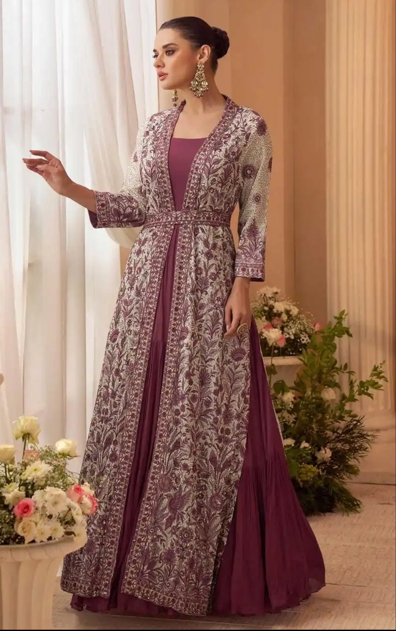 Wedding Wear Anarkali Gown Look