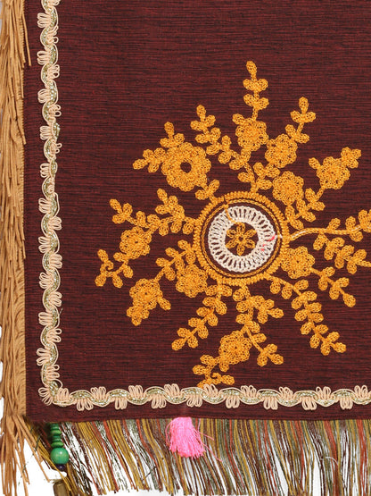 Khadi cotton brown dupatta for festive styling Canada