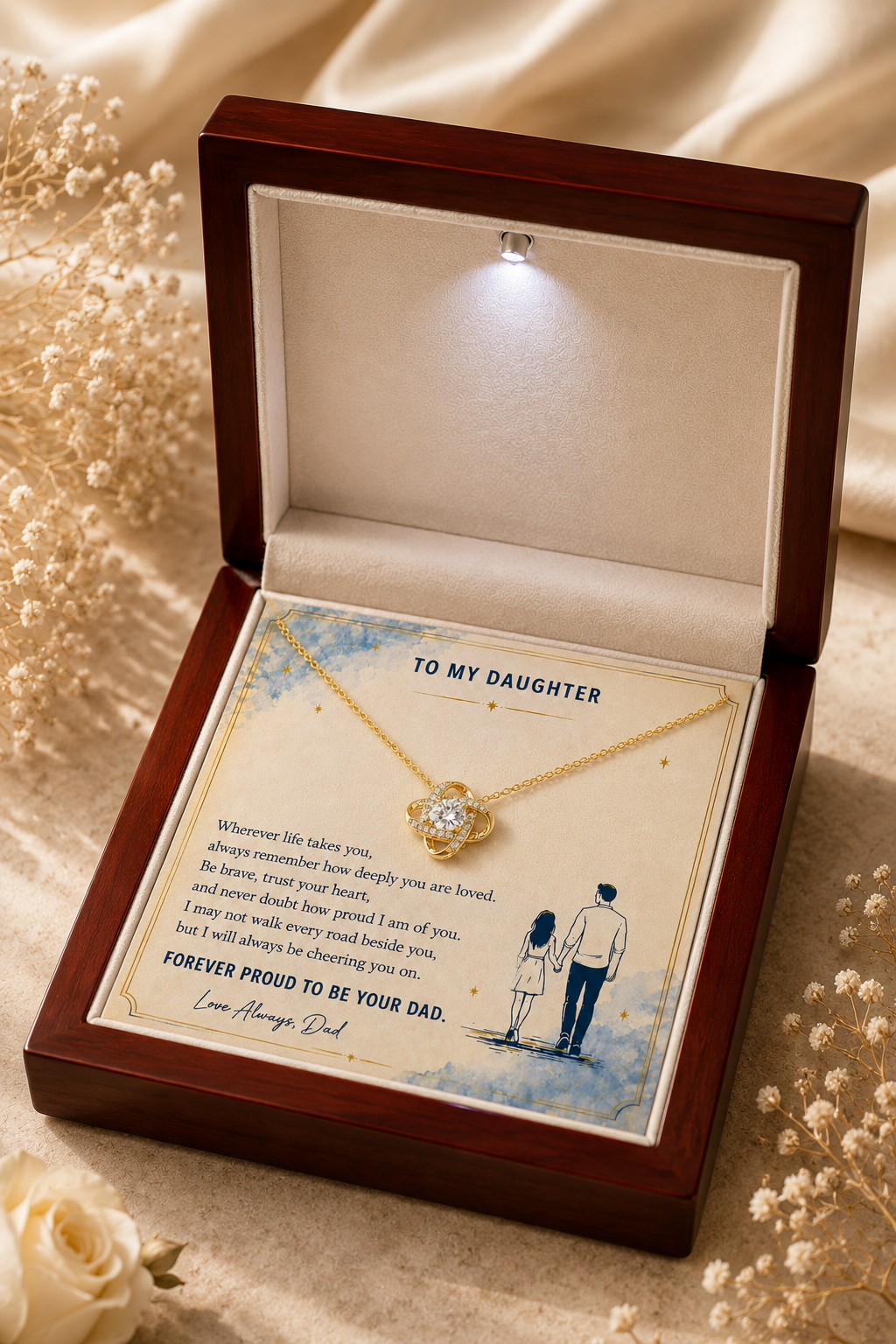 Daughter necklace gift for special milestone