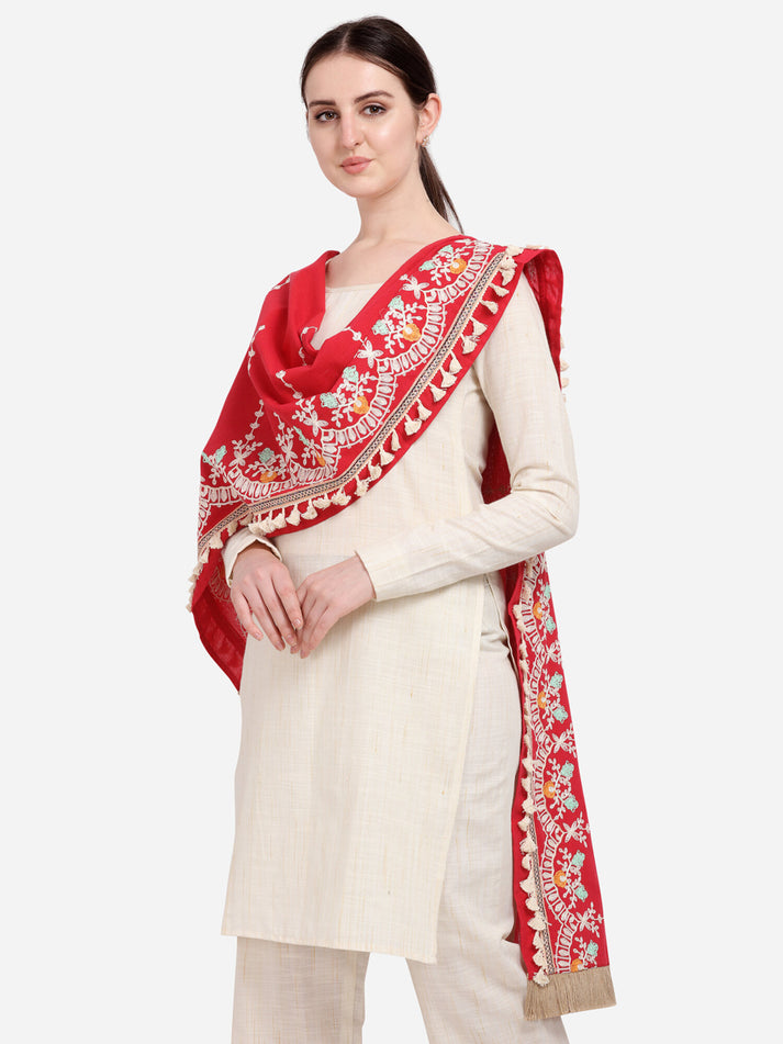 Elegant red sawal dupatta for cultural occasions USA