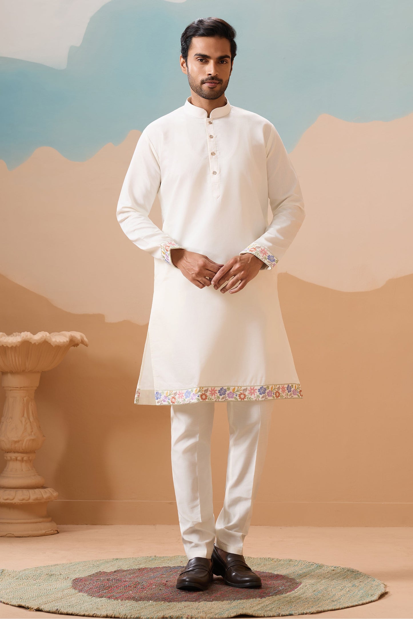 Silk kurtas designed for traditional indian occasions