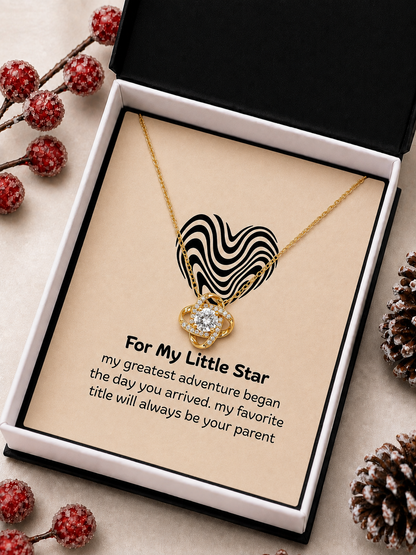 Meaningful heart necklace with emotional message card