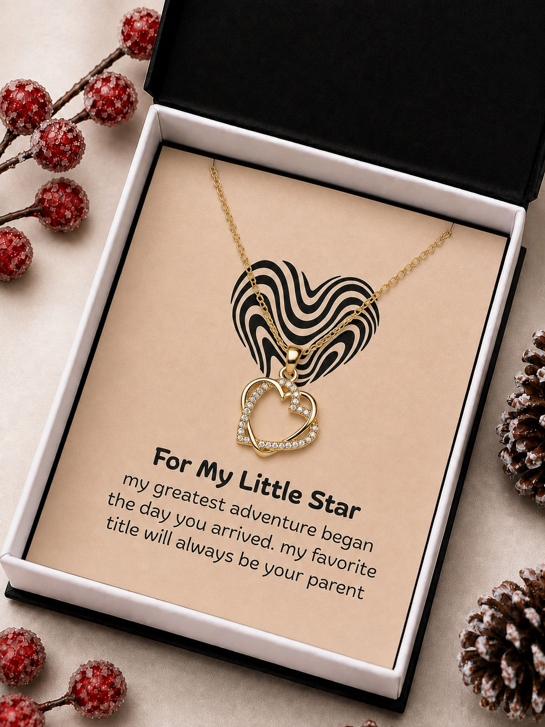 Little star silver-tone pendant necklace gift for a special child