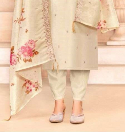 Cotton kurti and salwar set with modern print