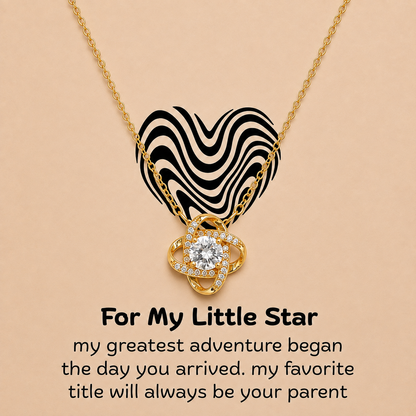 To My Little Star heart necklace gift