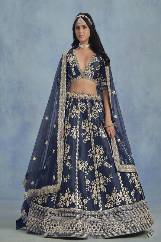 Blue Plazzo for Navratri â€“ Cool and classy, great for dancing through the night. 