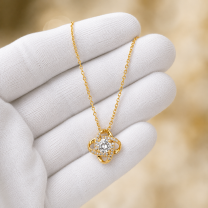 Mother's Day necklace gift available in gold-tone and silver-tone finishes