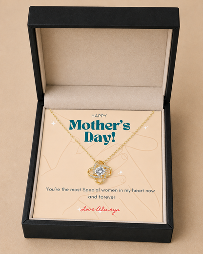 Sentimental pendant necklace gift saying Love Always for mother