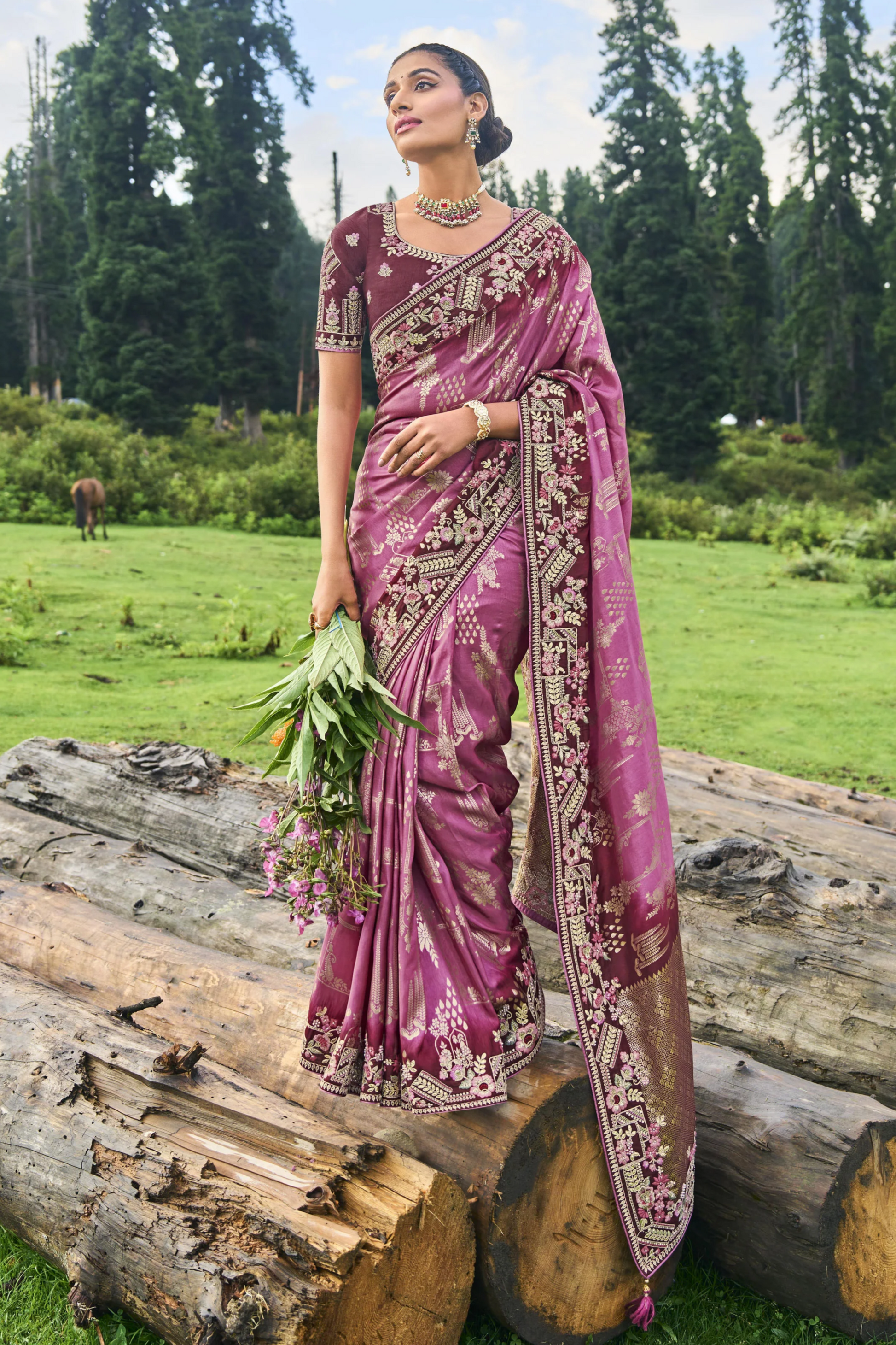 Saree – Celebrate Eid, Diwali & more with ease and elegance. 